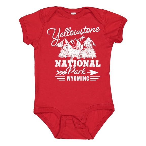 Inktastic Wyoming Yellowstone National Park Boys or Girls Baby Bodysuit