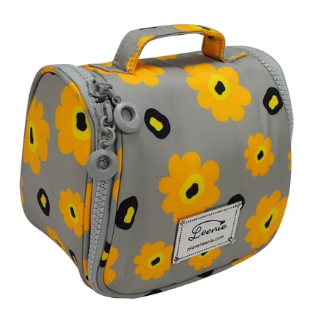 Planet Leenie Helsinki Hang-Up Beauty Bag  Cosmetic Travel Bag in Yellow Poppies Print