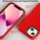 thumbnail image 4 of Entronix Funda Resistente para iPhone 14 Pro, Triple Capa, Resistente a Golpes y Anticaídas, Color Rojo, 4 of 5