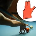 thumbnail image 6 of Snooker Open Pool Cue Glove Mitts Snooker Cue Glove 3 Fingers Billiard Glove, 6 of 8