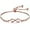 Rose Gold, variant on Stainless Steel Infinity Charm Wedding Party Holiday Strand Bracelet