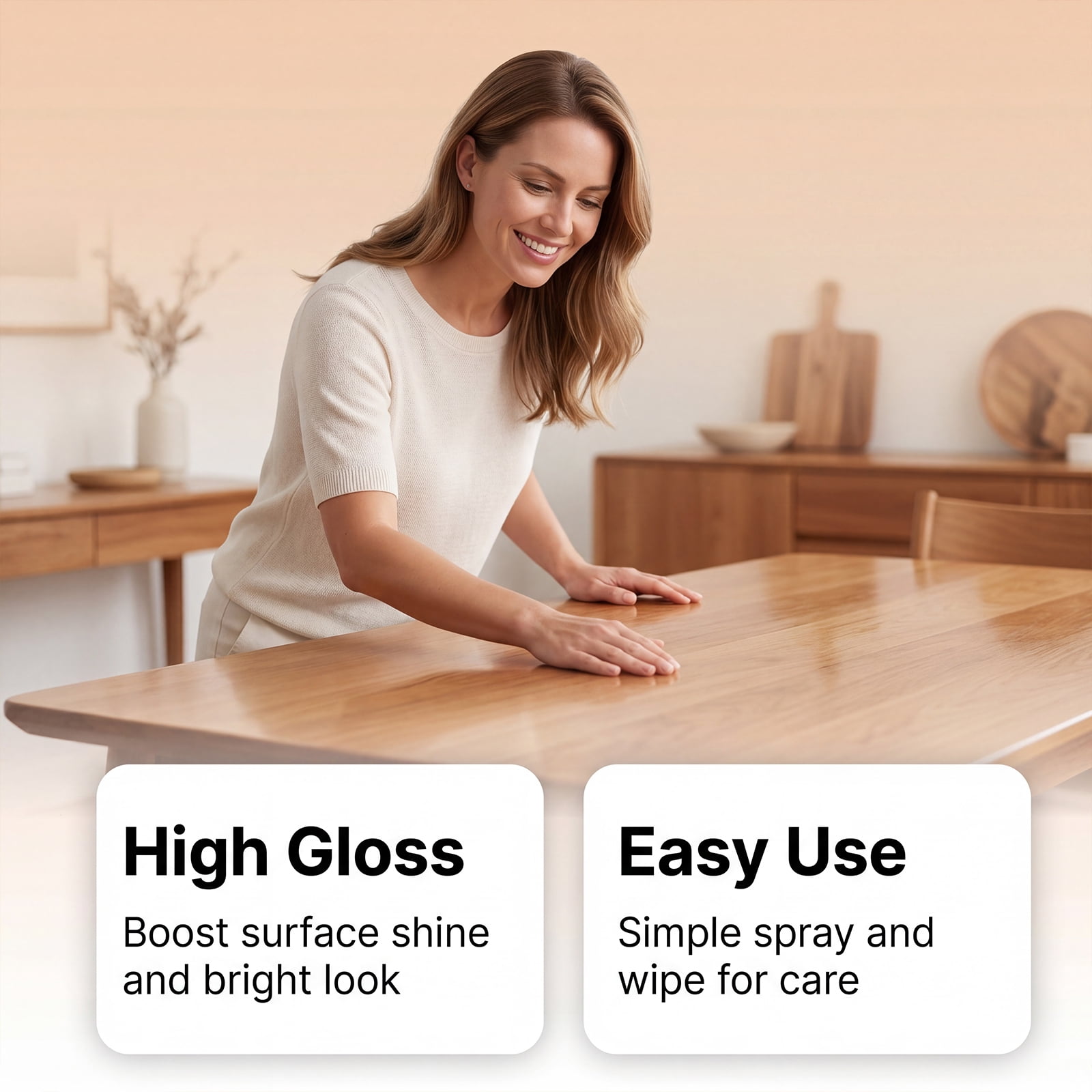 Beeswax Wood Polishing Spray, 4.0Fl Oz Complete Kit With Sponge And Cloth For Wood Furniture Restoration