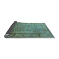 thumbnail image 2 of Ahgly Company Indoor Round Oriental Light Blue Traditional Area Rugs, 5' Round, 2 of 4