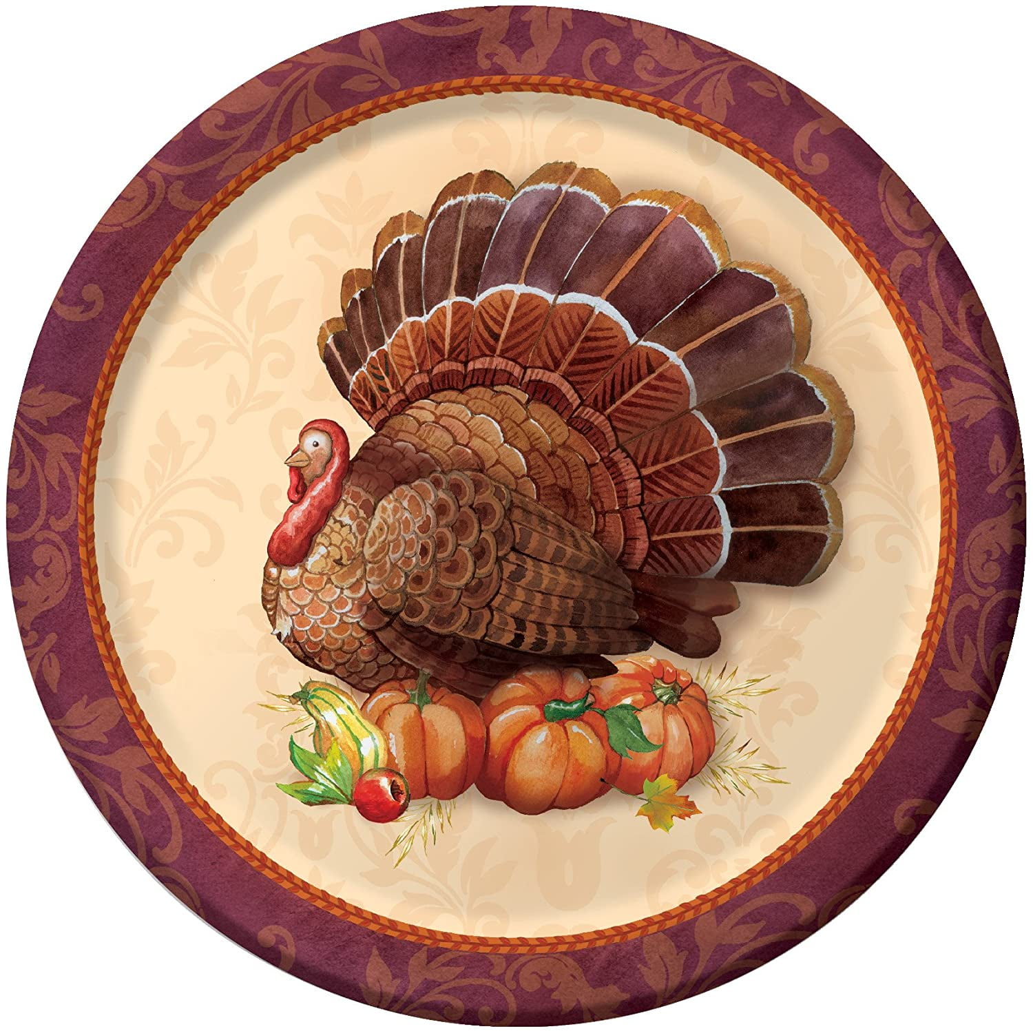Creative Converting 8 Count Sturdy Style Paper Dinner Plates, 8.75