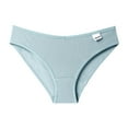 thumbnail image 2 of Fesfesfes Breathable Underwear For Women Sexy Underwear Ice Silk Bikini Panties Silky Comfy Yoga Solid Panties Briefs, 2 of 3