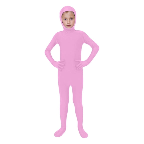 Kids Solid Color Romper Jumpsuit, Tight Fitting Stage Performance for Dress Up