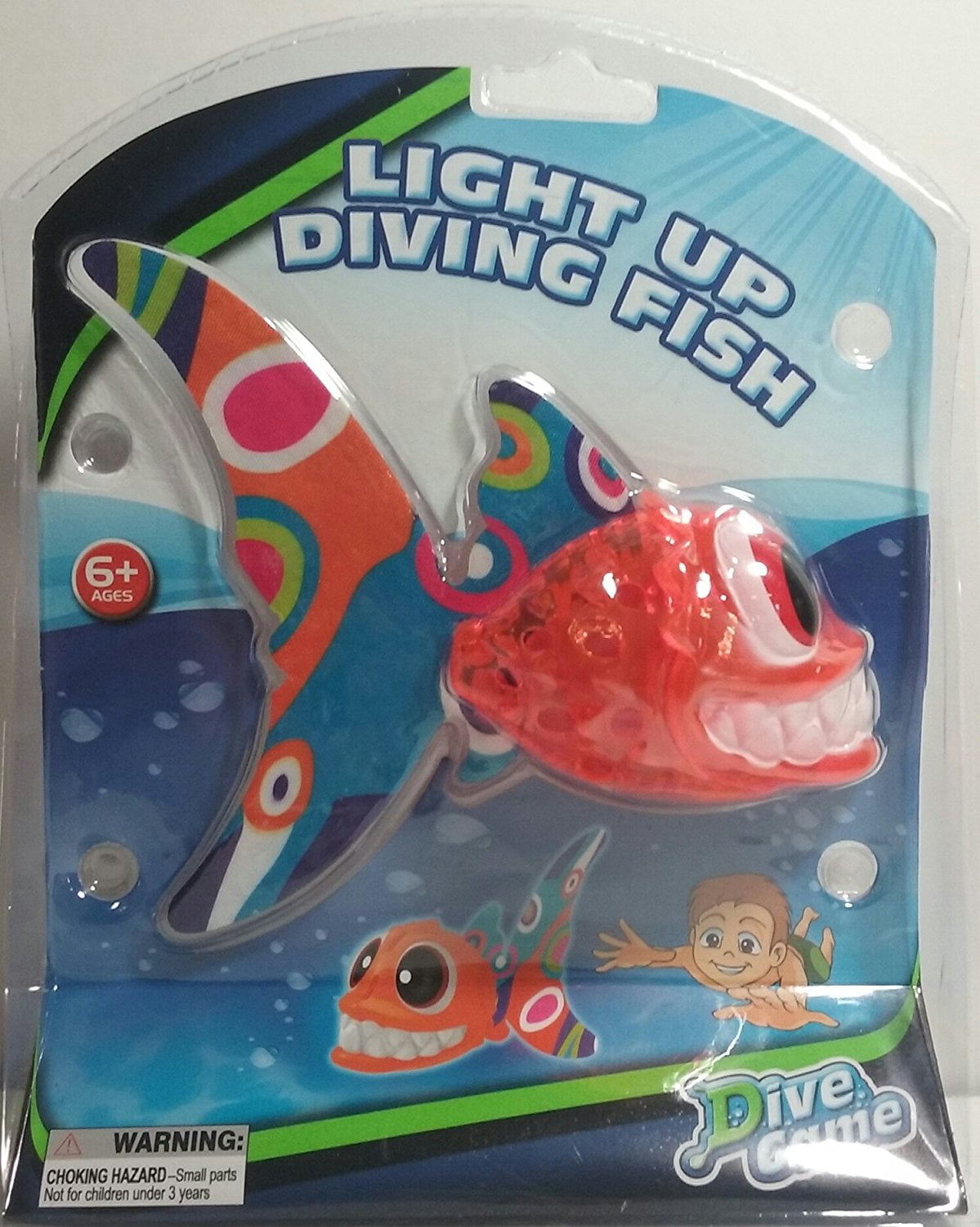 Light Up Orange Diving Fish, Dive Game Light Up Orange Diving Fish By