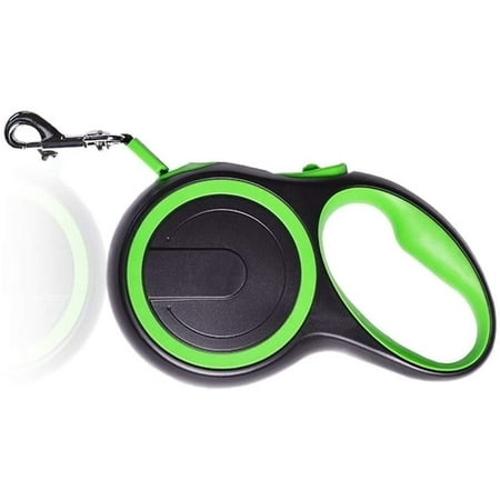 Great Choice 16ft Retractable Dog Leash For Small Dogs Up To 33 Lbs - Includes Backup Collar, Easy Brake System