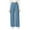 Blue #055, variant on Wide Leg Pants for Women Stretchy Pull On Work Pants High Waisted Business Casual Trousers Slacks with Pockets Pink M