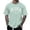 Light Green, variant on Men's Raglan Sleeve Letter Print Short Sleeve Round Neck T Shirt Floral Fashion Trend Bottoming Shirt Man Shirts for Men Heavy T Shirts for Men Small T Shirts for Men Compression Shirt Men