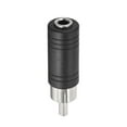 thumbnail image 5 of RCA Male to 3.5mm Female Connector Stereo Audio Video Adapter Converter Black 8Pcs, 5 of 5