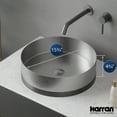 thumbnail image 5 of Karran Usa CCV300G Cinox 15-3/4" Circular Stainless Steel Vessel Bathroom Sink - Gold /, 5 of 7