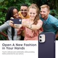 thumbnail image 7 of Liquid Silicone Case for iPhone 12 Mini, [Scratch-Resistant, Anti-Fingerprint, Shockproof] Protective Slim Phone Case, 4-Layer Cover with Microfiber Lining, Silky-Soft Touch, Deep Purple, 7 of 7