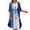 Blue, variant on Cyber&Monday Usmixi Women Comfy Round Neck Sleeveless Floral Print Long Chiffon Dress with Solid Cardigan Coat Two-Piece Sets Elegant Wedding Guest Flowy Dresses Purple l