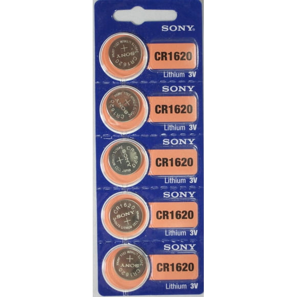 Sony CR1620 3 Volt Lithium Coin Watch Batteries (12 Batteries)