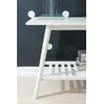 thumbnail image 2 of Linon Ashville Mid-Century Indoor Console Table with Shelf, White, 2 of 13