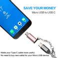 thumbnail image 3 of Adaptador de 2 a 4 paquetes con cargador de llavero a conector convertidor micro USB 2 piezas, 3 of 8