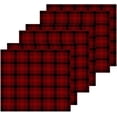 thumbnail image 3 of Dreamtimes 4 PCS Red Buffalo Plaid Washcloths, 12 X 12 Inches Cotton Wash Cloths, Highly Absorbent and Soft Face Towels for Bathroom,Gym,Hotel and Spa, 3 of 7
