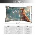 thumbnail image 2 of Balery Starry Sky Cloud Fox Funda de Cojín Estampada, Regalos para Mujeres, Regalos de Amor para Ella, Regalos para Novia o Esposa, Funda de Almohada-16"x24", 2 of 6