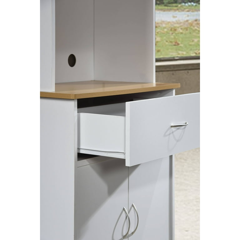 Hodedah Free Standing Kitchen Cabinet, White - Walmart.com
