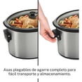 thumbnail image 4 of Olla de Cocción Lenta Hamilton Beach 3 Ajustes de Temperatura, Olla de Cerámica y Tapa de Vidrio 10 Qt 450 W Reacondicionado, 4 of 6