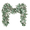 White Deep Green, variant on Scidweet 2Pcs Greenery Eucalyptus Garland, 13 ft Silver Dollar Leaves Boxwood with White Buds Artificial Faux Greenery Vines for Baby Shower Wedding Party Table Runner Room Home Mantle Decor