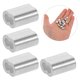 thumbnail image 1 of WEUVEB 200Ud Abrazaderas De Aluminio Para Cuerda De Acero Doble Agujero Para Fijación Segura Y, 1 of 8