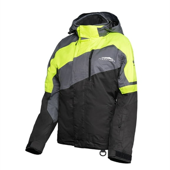 Katahdin Recon Womens Snow Jacket Black/Gray/Hi-Vis XL