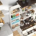 thumbnail image 5 of 71''Tall Farmhouse Kitchen Pantry Cabinet, 3 Layers Storage Cabinet, 2 Drawers, 8 Hanging Shelves, Adjustable Shelves, Versatile Large Rustic Cabinet for Kitchen, Dining Room, Living Room, Bathroom, 5 of 9