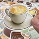 thumbnail image 3 of 50 Pieces Coffee Stickers, Vinyl Coffee Water Bottle Sticker Pack for Coffee Gifts, Coffee Party Favors, Coffee Accessorise, 3 of 4