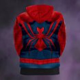 thumbnail image 4 of Hero Hoodies Pullover Spider Pattern Sweatshirts Superhero Long Sleeve Shirts with Pocket Casual Tops for Winter Red S, 4 of 5