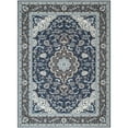 thumbnail image 4 of Well Woven Gene Blue Oriental Medallion Non-Slip Rubber Backed Area Rug 9'3" x 13'2", 4 of 5