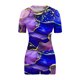 thumbnail image 2 of Camisetas de Mujer Casual Impreso Cuello Redondo de Manga Corta con Pantalones Cortos Elástico de la Cintura, Nylon para Diario Y Todas las Estaciones, 2 of 4