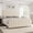 Cream, variant on Queen Size Platform Bed Frame with 50.2" Headboard, Velvet Upholstered Bed Frame Queen with Vertical Channel Tufted Headboard & Footboard, Nailhead Trim, No Box Spring Needed, Grey