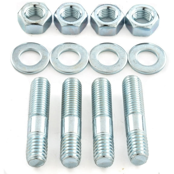 JEGS 15840 Carburetor Stud Kit 1 1/2 in. Long Suggested for use with Carburetor