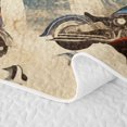 thumbnail image 5 of Erosebridal Retro American Vehicle Twin Quilt Set for Boys, Vintage Flag Car Motorcycle Twin Coverlet Set, 2-Piece, 5 of 7