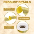 thumbnail image 2 of 1-1/2" x 10 Yards Sparkle Ribbons, Gift Wrapping Crafts Cut Edge Ribbon, Bright Gold, 2 of 7