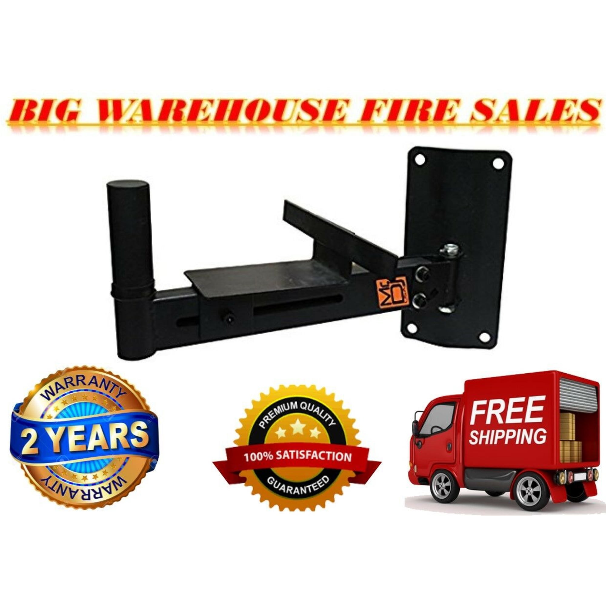 MR DJ WM-650 Wall Mount Speaker Bracket With Adjustable Lock /Max 77 Lbs
