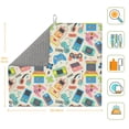 thumbnail image 2 of Uemuo Playing Video Games Pattern Dish Drying Mat,16*18 inch Absorbent Dish Drainer Kitchen Counter,Large Size Dish Drying Pad for Countertops,Sinks,Draining Racks, 2 of 6