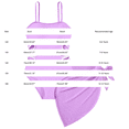 thumbnail image 2 of EnJoCho Girls Swimsuit Adjustable Straps Cut Out Design Solid Color Cover Up Skirt Bathing Suit Swimwear Tankini Alternative Modest Swim Separates Athleti𝖼 Swim Top, 2 of 3