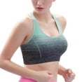 thumbnail image 2 of Unir Shockproof Compression Sports Bra, High Stretch Seamless Running Athletic Bra, Wirefree Breathable Workout Top, 1 Piece, S-M-L-XL, 2 of 5