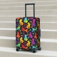 thumbnail image 6 of Disketp Colorful Cats Elastic Travel Luggage Cover Travel Suitcase Protective Cover For Trunk Case Apply To 18''-32'' Suitcase Cover-Large, 6 of 7