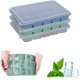 thumbnail image 1 of Paquete de 3 bandejas para cubitos de hielo, moldes de silicona para cubitos de hielo con tapas a prueba de derrames, fácil liberación, flexibles, para bebidas frías, comida para bebés, whisky, 1 of 5
