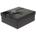thumbnail image 2 of Christmas Packaging Case 1Pcs Black Gift Box Paper Box Stylish Bow Design Included for Storage, 2 of 2