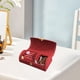 thumbnail image 4 of Caja de almacenamiento de joyas portátil, de terciopelo con cuentas, para viaje, con arco pequeño, caja de embalaje de joyería de moda, almacenamiento universal, 4 of 6
