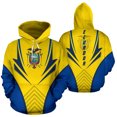 thumbnail image 3 of Nueva moda, sudaderas con capucha para hombre y mujer con la bandera nacional de Ecuador, sudaderas con capucha con estampado 3D y emblema ecuatoriano para uso diario y fitness, 3 of 5