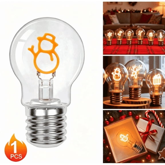 YIMIEMIT  1 Pack Snowman Shaped LED Night Light for Bedroom Decor.