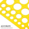 thumbnail image 3 of IBASETOY Yellow Multifunctional Circle Template for Drawing and Architectural Engineering Projects, 3 of 7