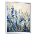 thumbnail image 2 of Designart "Peaceful Blue Bonnets VI" Blue Bonnets Floater Framed Canvas Wall Art, 2 of 5