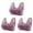 Purple, variant on Jsaierl Bras for Women Front Closure Wirefree Lift T-shirt Bras Cotton Sexy Bralettes Elegant Daily Full Figure Bras 3 Packs